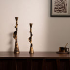 Aulos Weathered Spiral Candle Holder