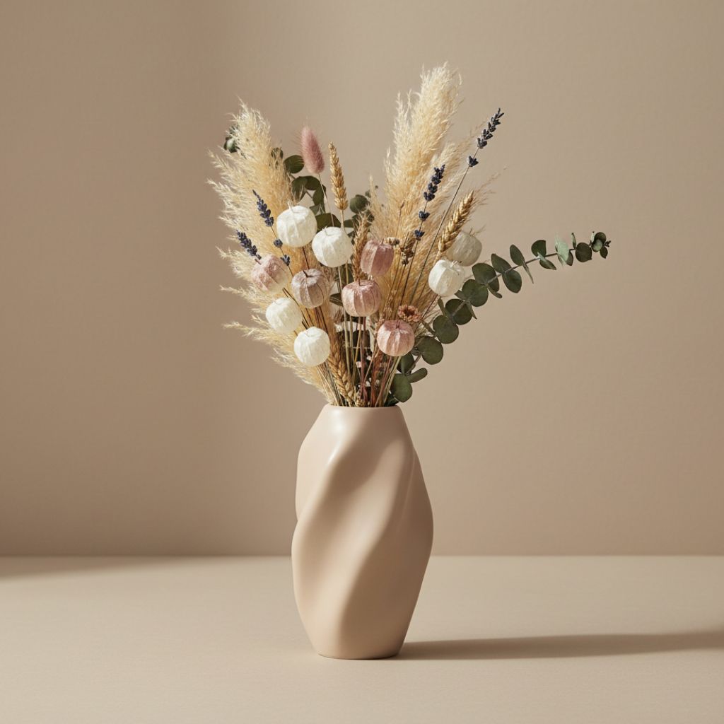 Sinuoso Twisted Sculptural Ceramic Vase