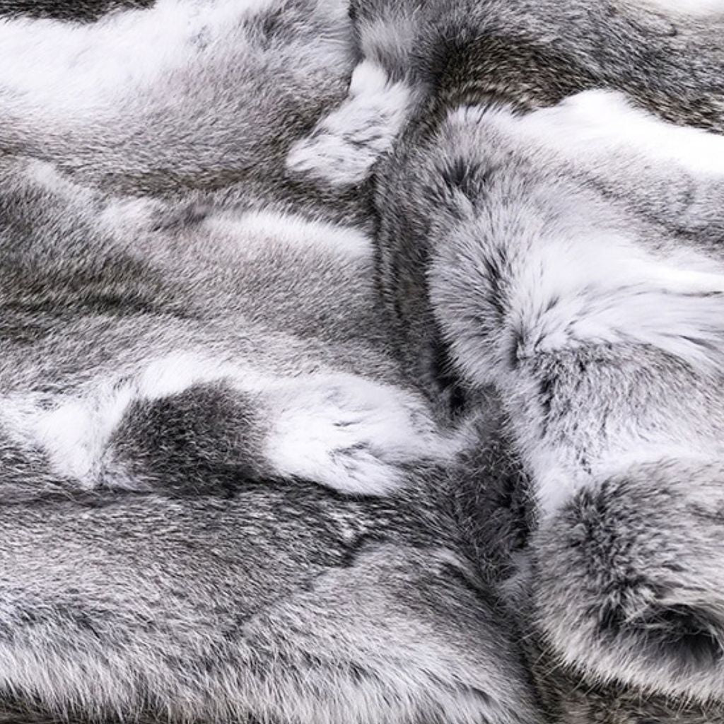 Fauve Rabbit Fur Throw Blanket