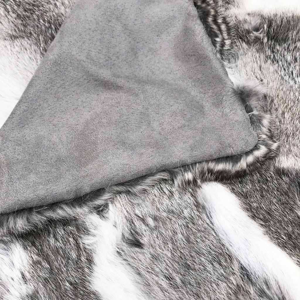 Fauve Rabbit Fur Throw Blanket