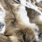 Fauve Rabbit Fur Throw Blanket