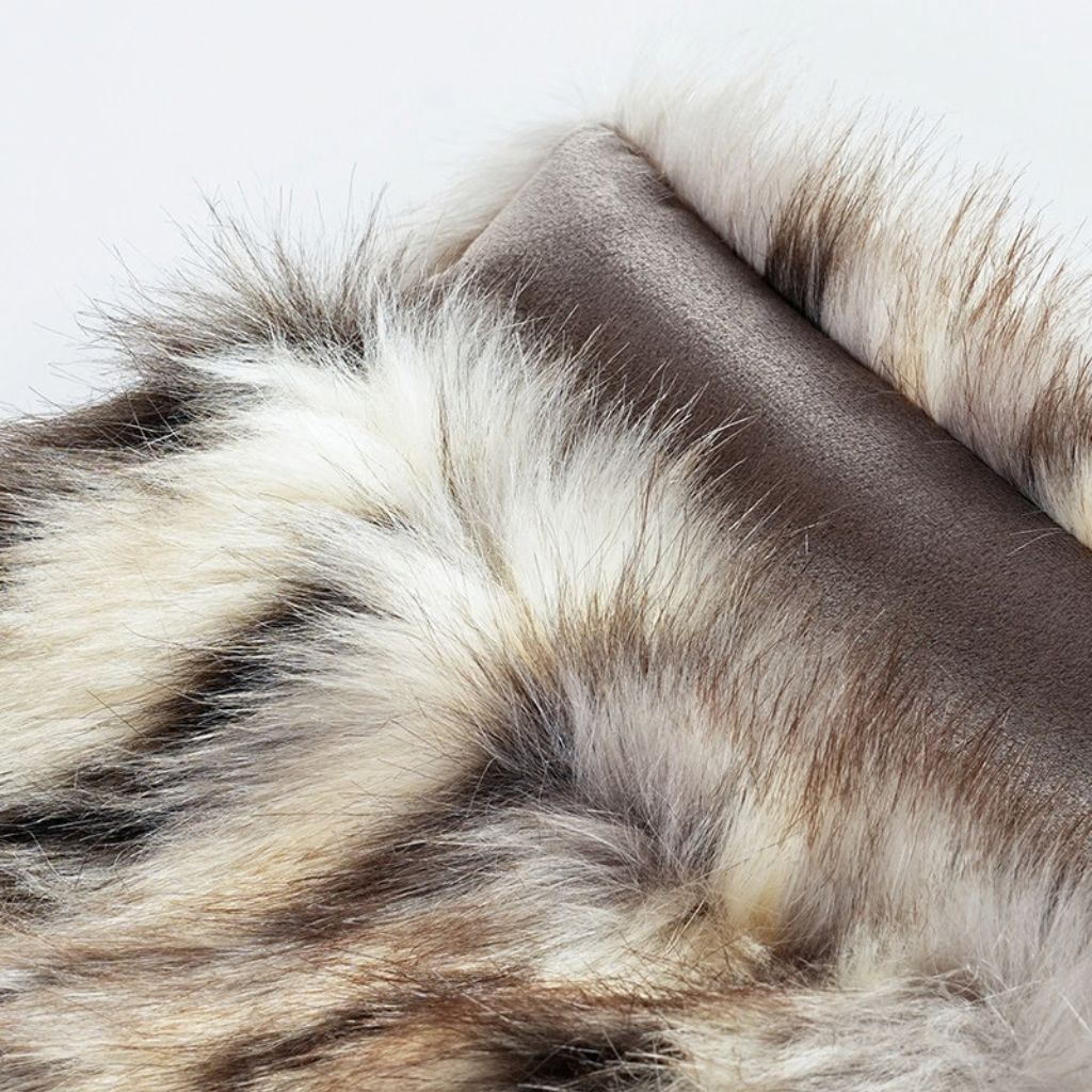 Fauve Faux Fur Throw Blanket