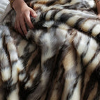 Fauve Faux Fur Throw Blanket