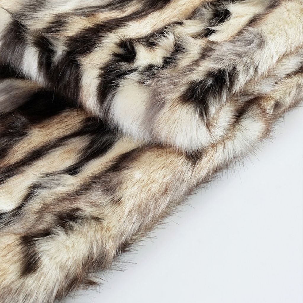 Fauve Faux Fur Throw Blanket