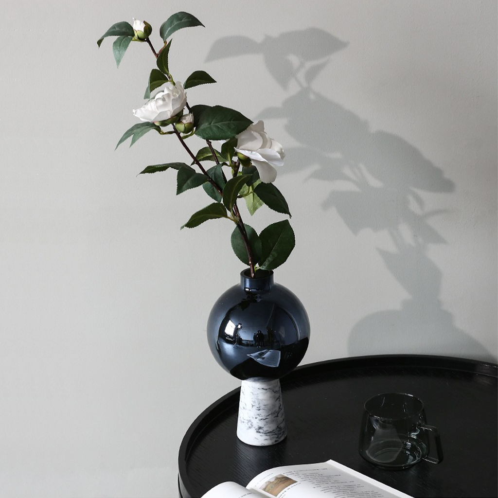 Polaris Glass & Marble Vase Secondary image