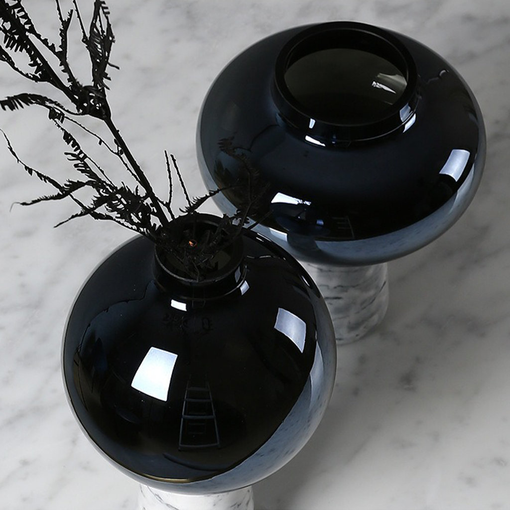 Polaris Glass & Marble Vase