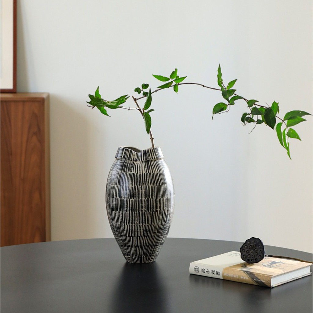 Sumi Glazed Ceramic Vase Secondary image