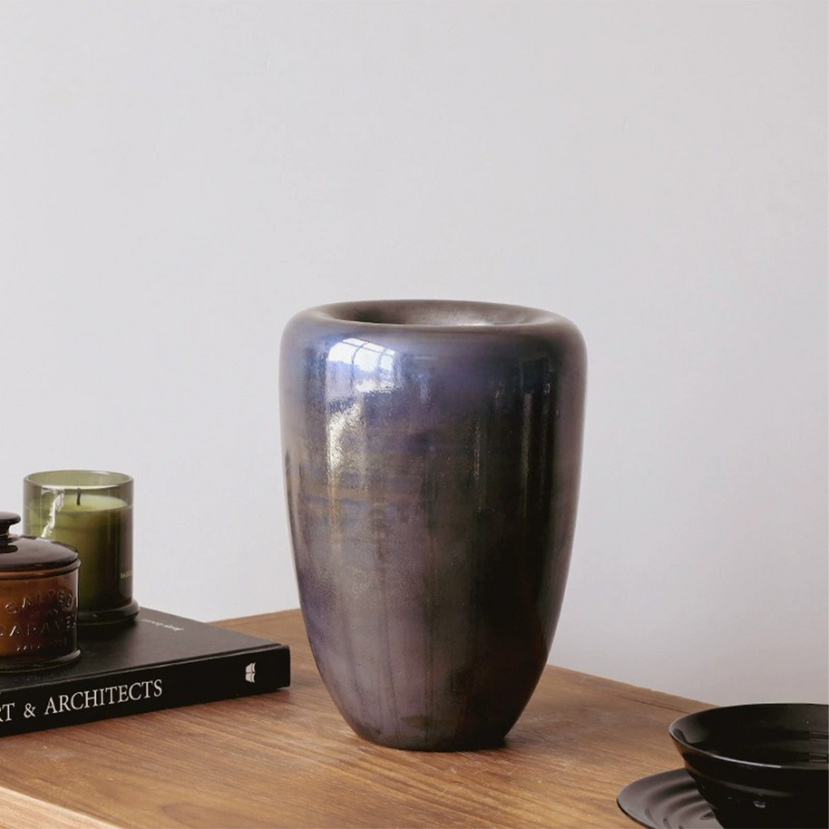 Raku Vase