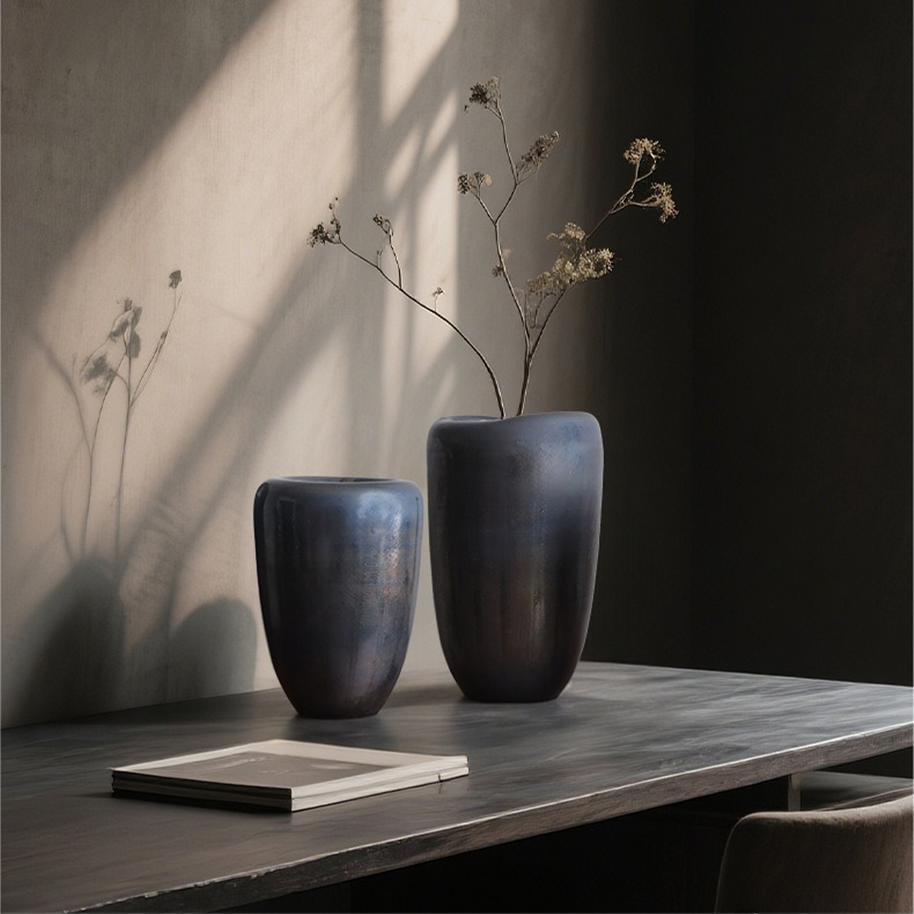 Raku Vase