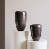 Raku Vase