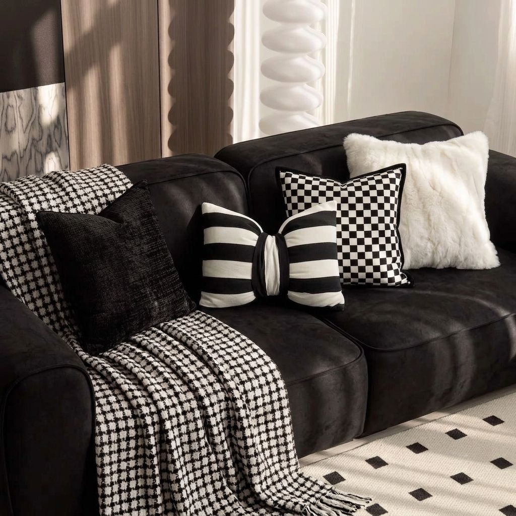 Beatrice Checkered Throw Pillow