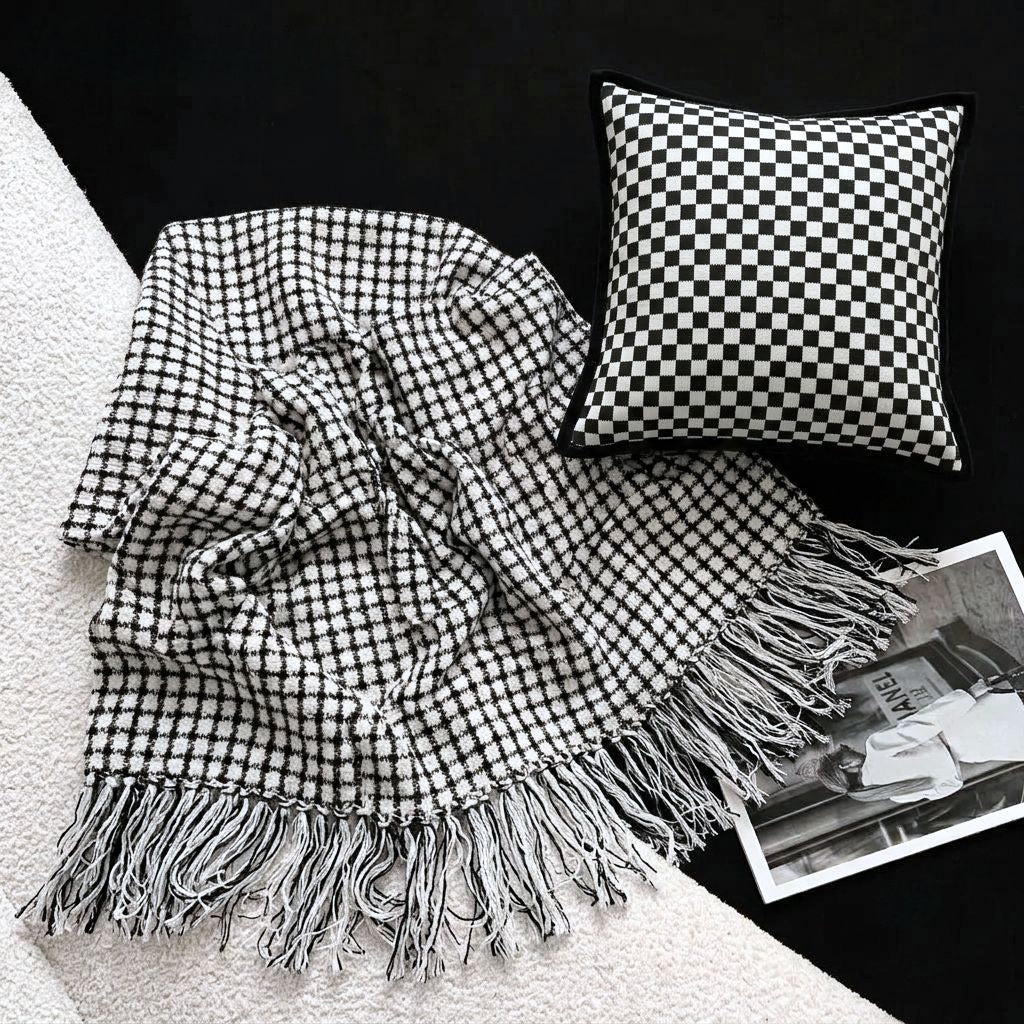 Beatrice Checkered Throw Pillow