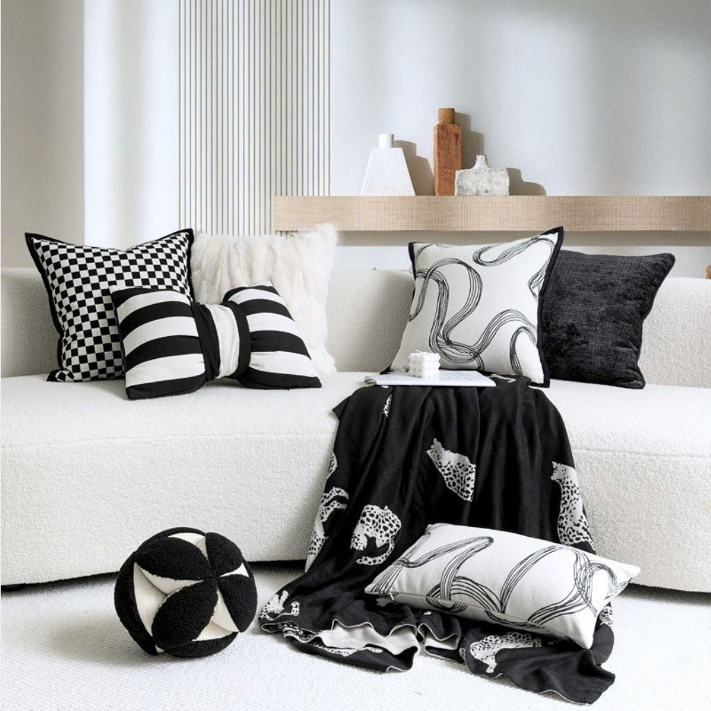 Beatrice Checkered Throw Pillow