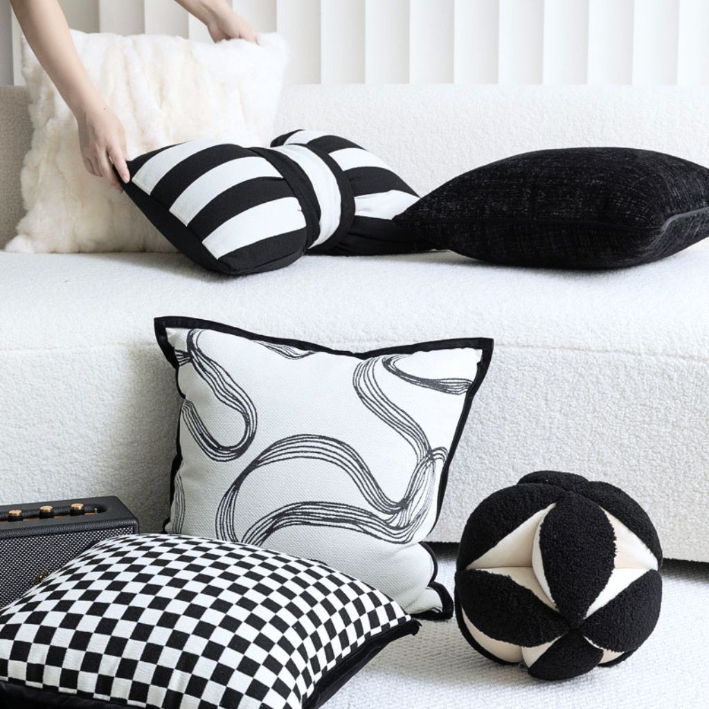 Beatrice Checkered Throw Pillow