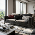 Branca Studded Cowhide Throw Pillow