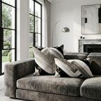 Branca Chevron Cowhide Throw Pillow