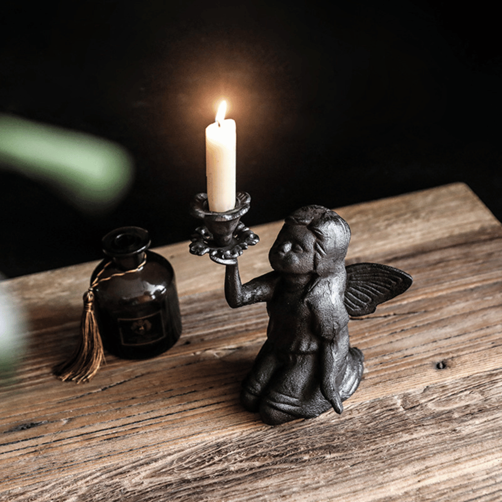 Israfel Kneeling Angel Candle Holder