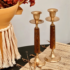 Liora Brass Bone Candle Holder