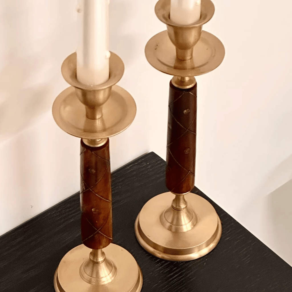 Liora Brass Bone Candle Holder