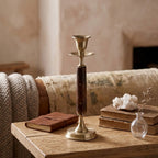 Liora Brass Bone Candle Holder