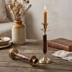 Liora Brass Bone Candle Holder