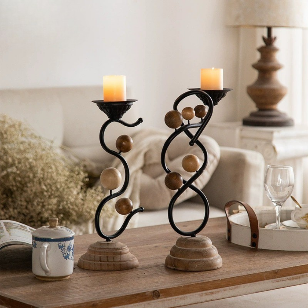 Calder Scroll Candle Holder
