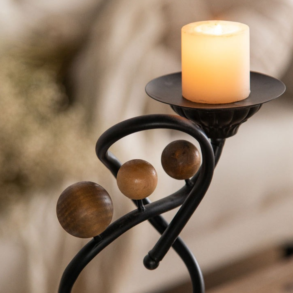 Calder Scroll Candle Holder