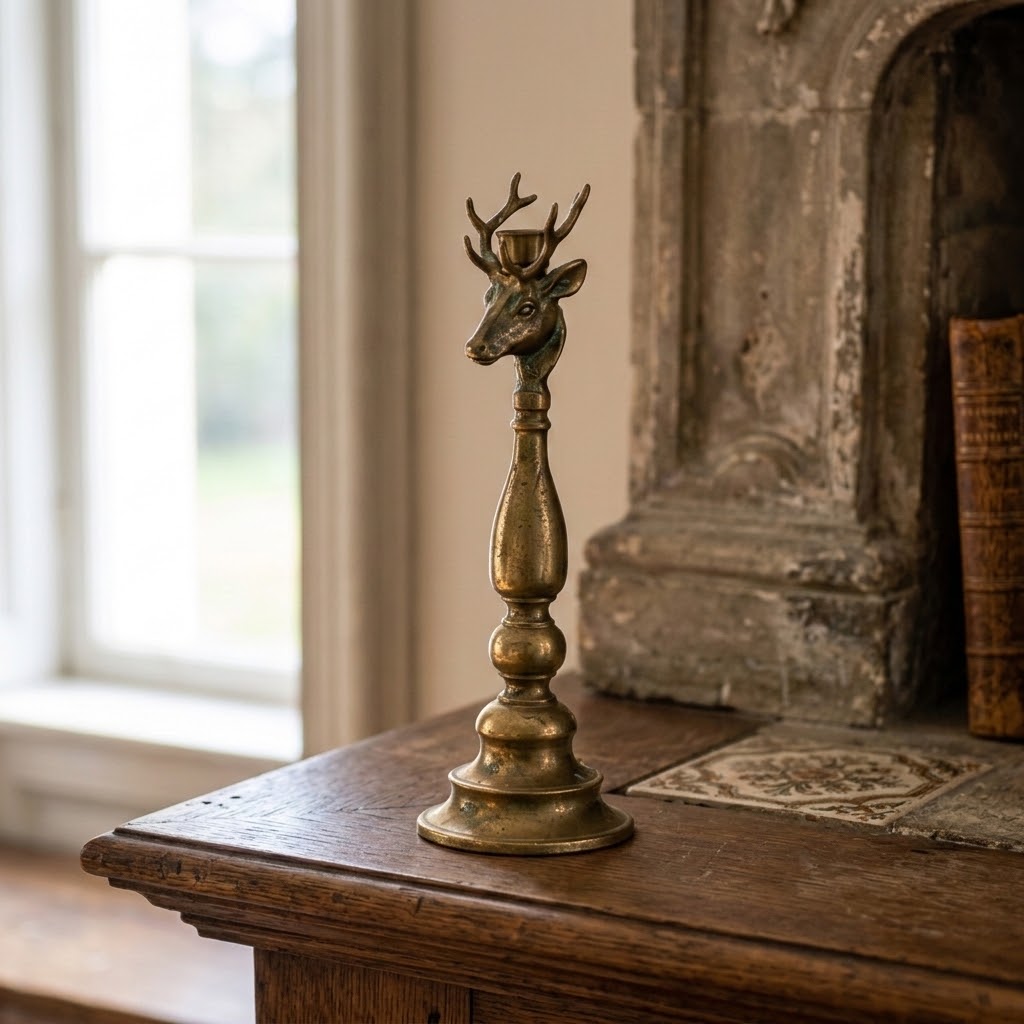 Hartley Stag Head Candle Holder