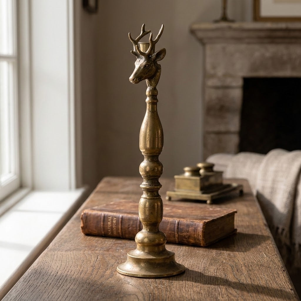 Hartley Stag Head Candle Holder