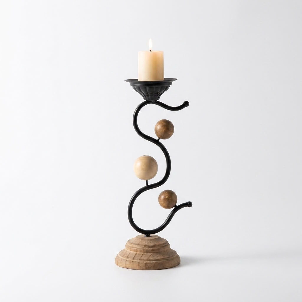 Calder Scroll Candle Holder