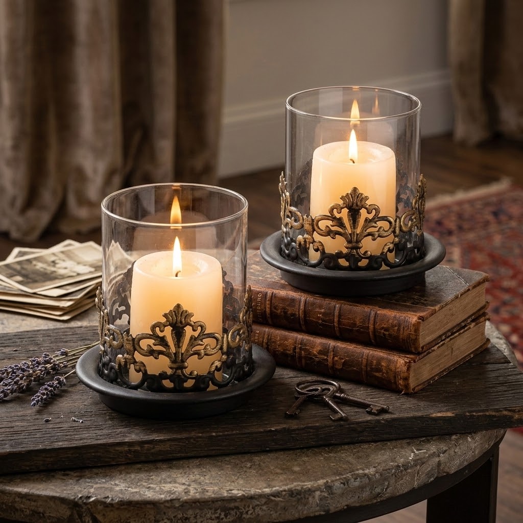 Anouk Hurricane Candle Holder Set