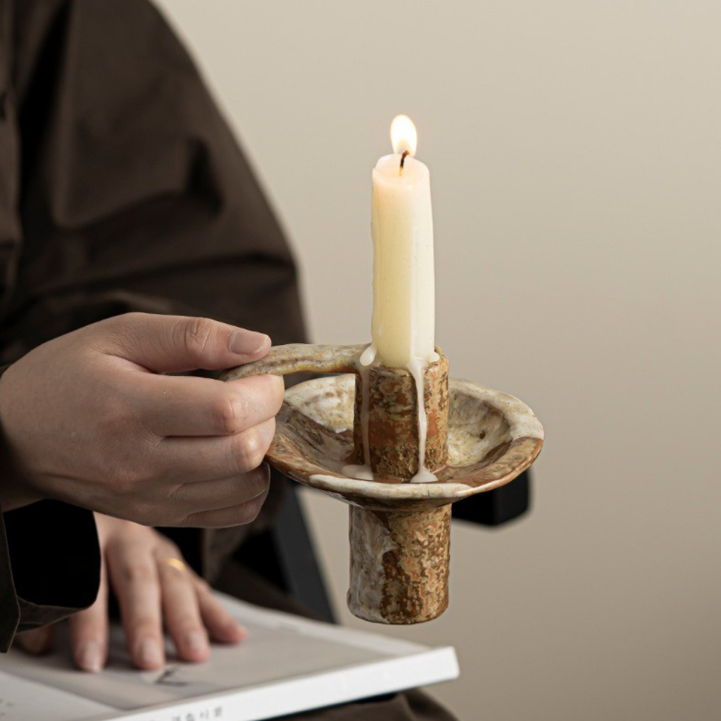 Ives Handmade Ceramic Candle Holder