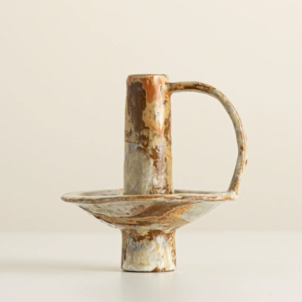 Ives Handmade Ceramic Candle Holder Imagen principal del producto