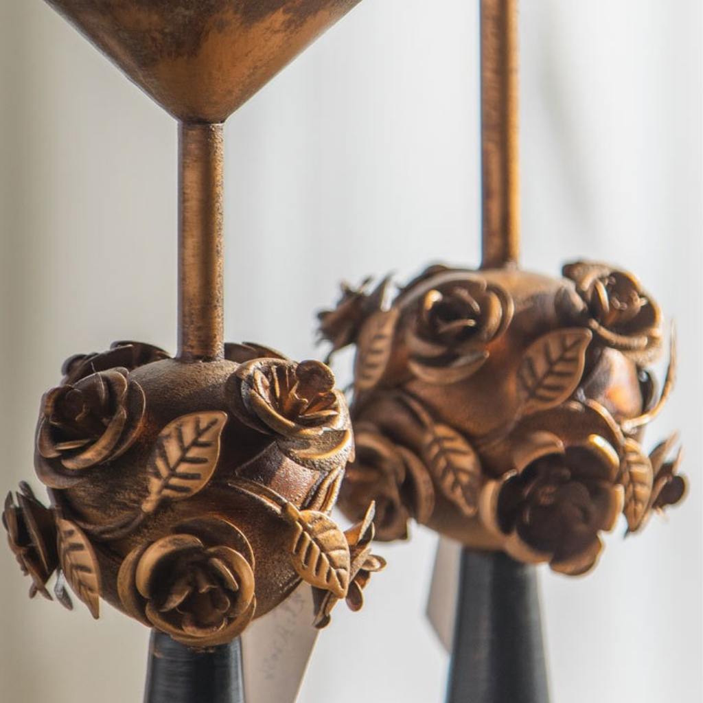 Roslyn Pillar Candle Holder