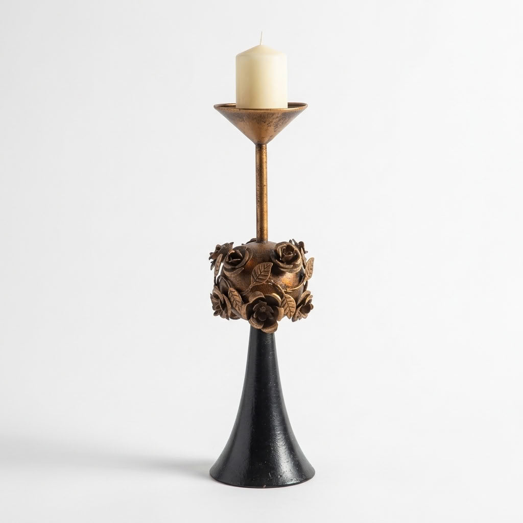 Roslyn Pillar Candle Holder
