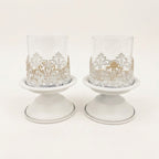 Anouk Pedestal Hurricane Candle Holder Set