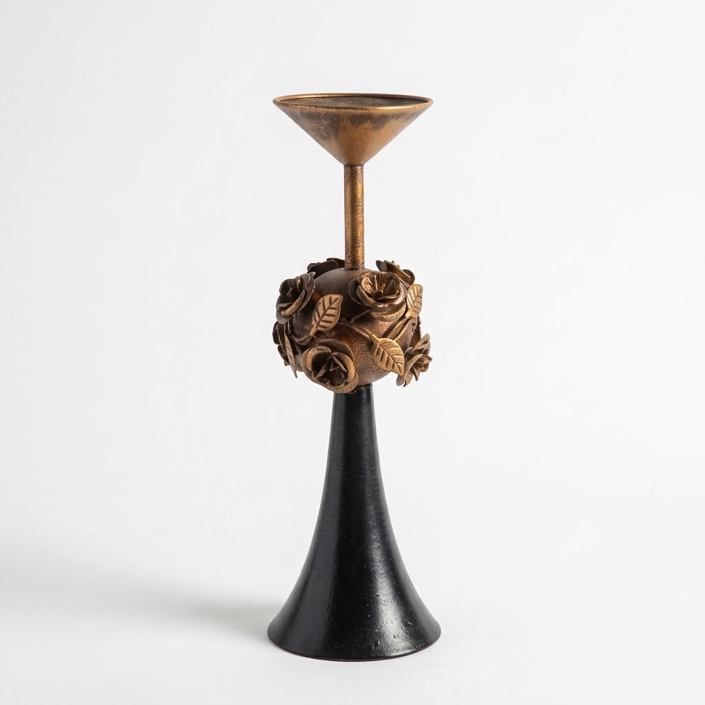 Roslyn Pillar Candle Holder