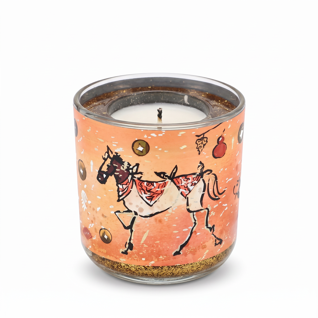 Conte Grapefruit & Peach Scented Carousel Candle