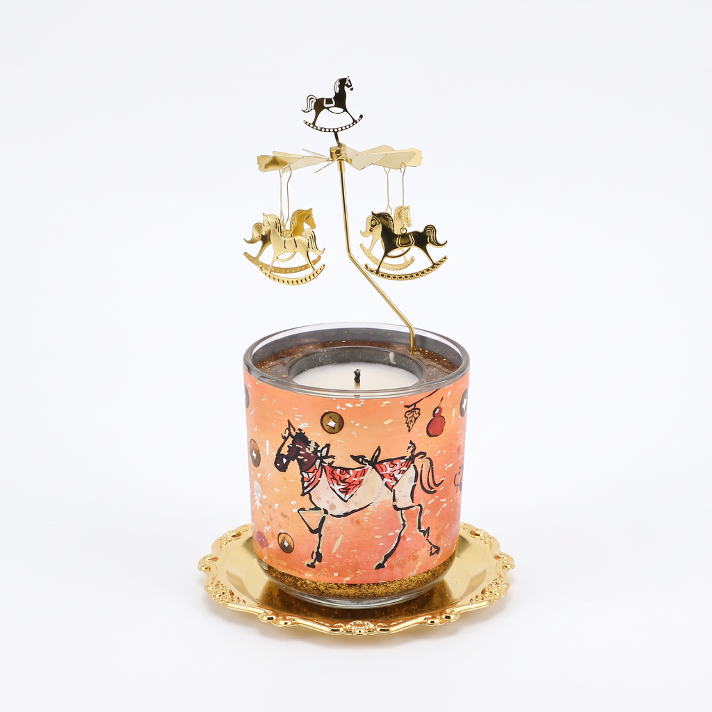 Conte Grapefruit & Peach Scented Carousel Candle