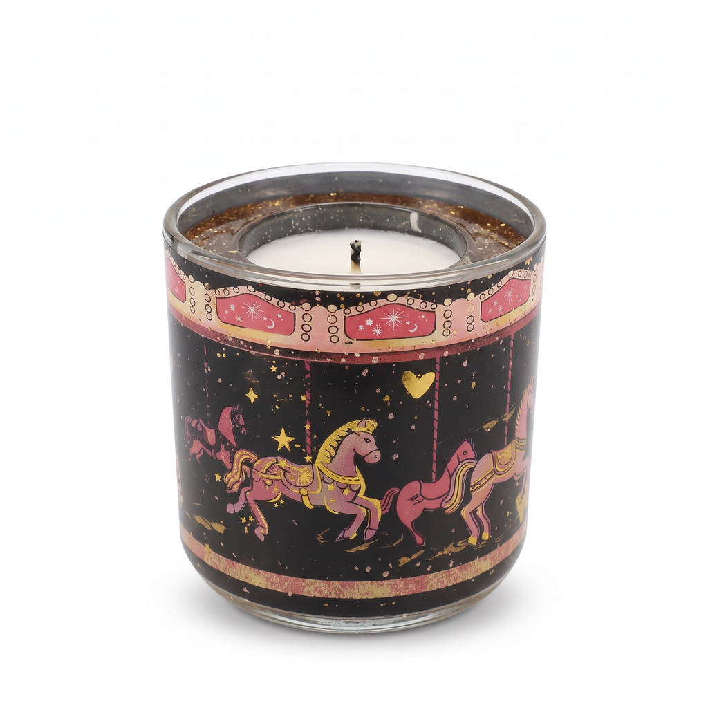 Pirouette Grapefruit & Peach Carousel Candle