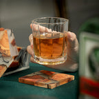 Mokume Fused Pine Coaster