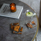 Mokume Fused Pine Coaster