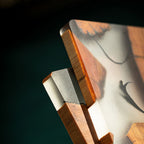 Mokume Fused Pine Coaster