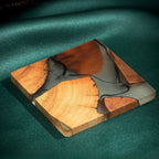 Mokume Fused Pine Coaster