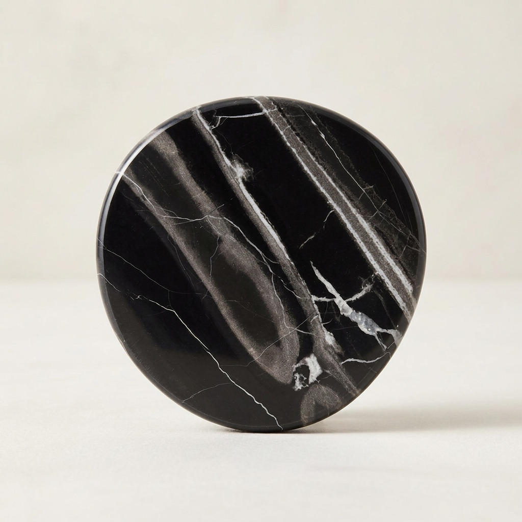 Pietra Black Onyx Coaster Set