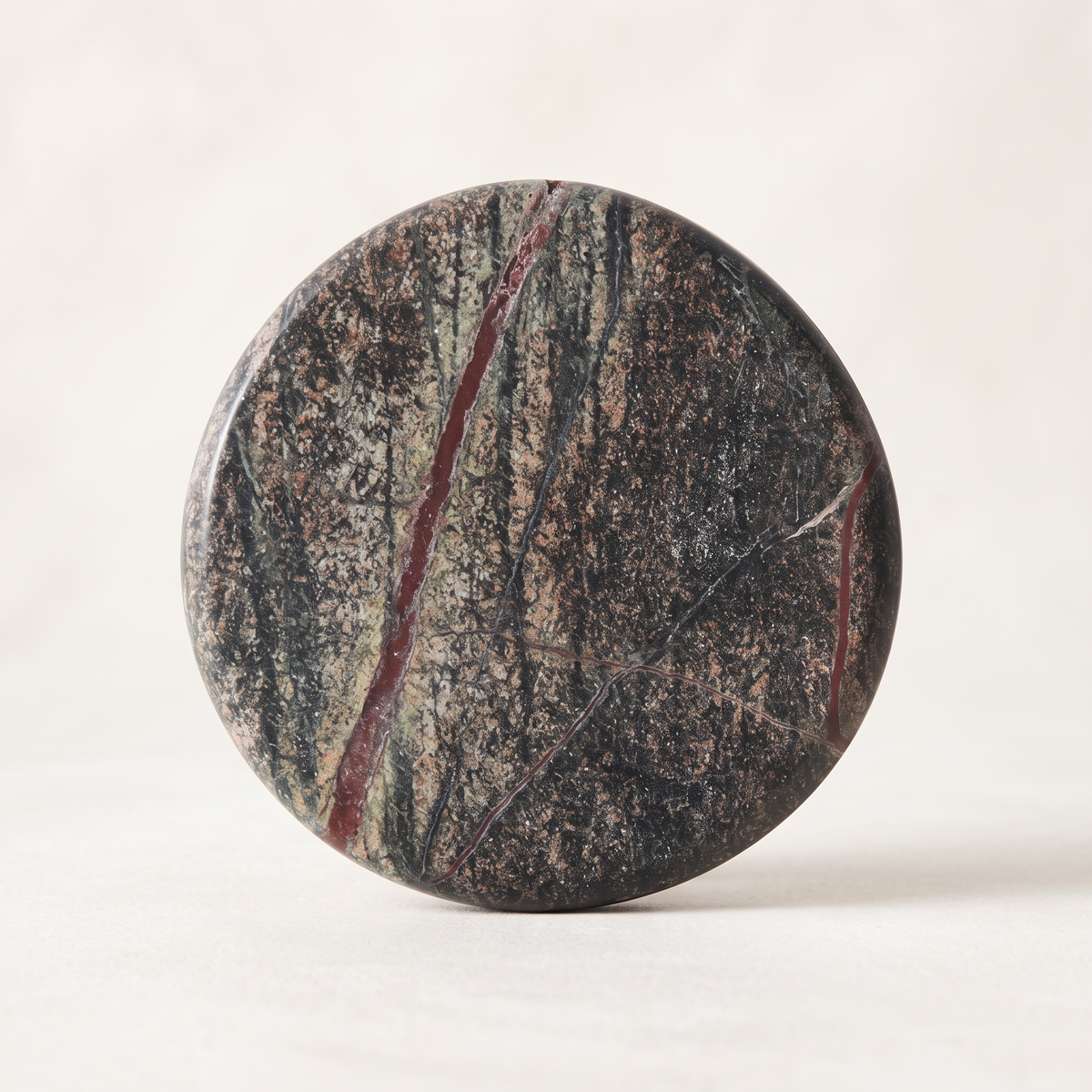 Pietra Serpentinite Marble Coaster Set