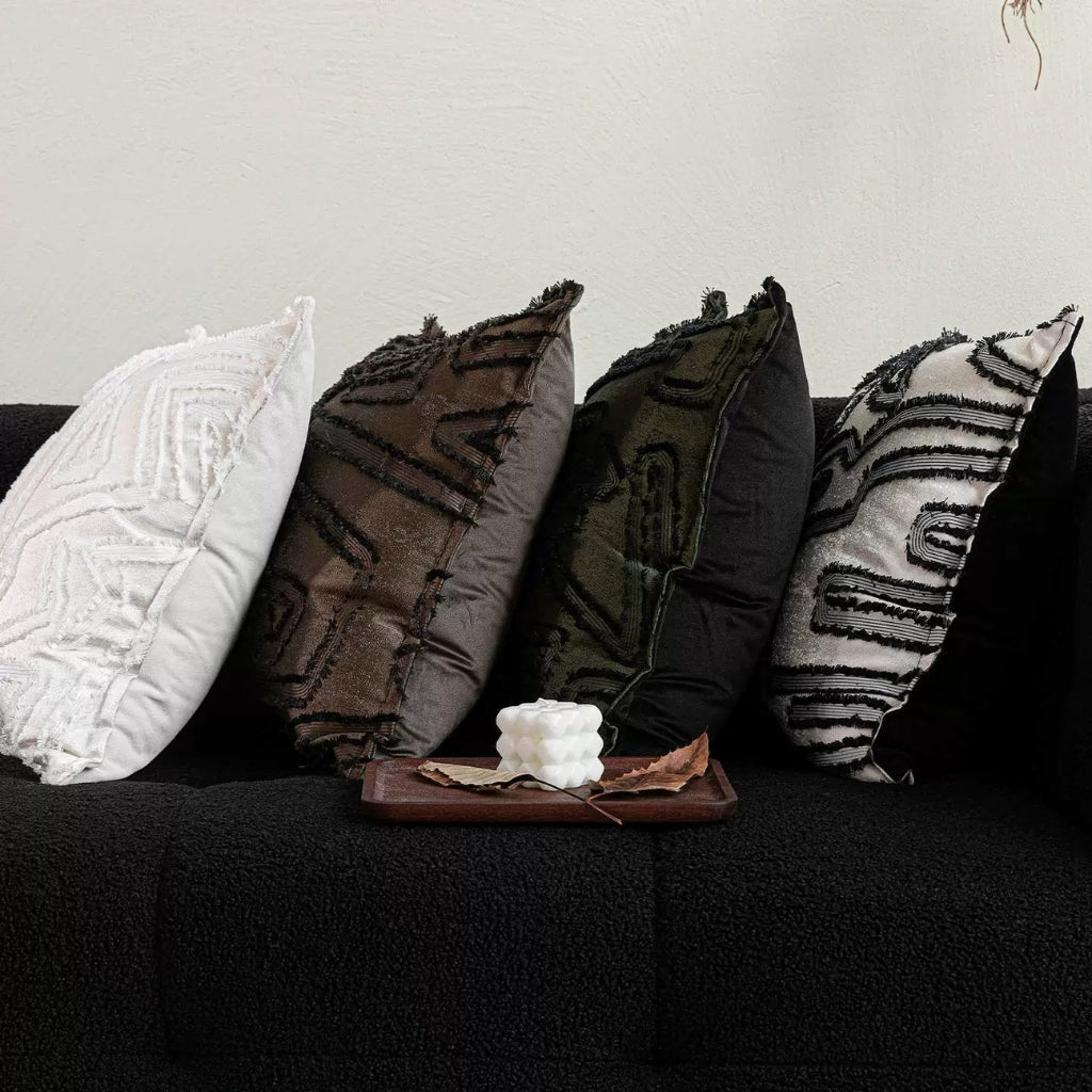 Carto Frayed Throw Pillow