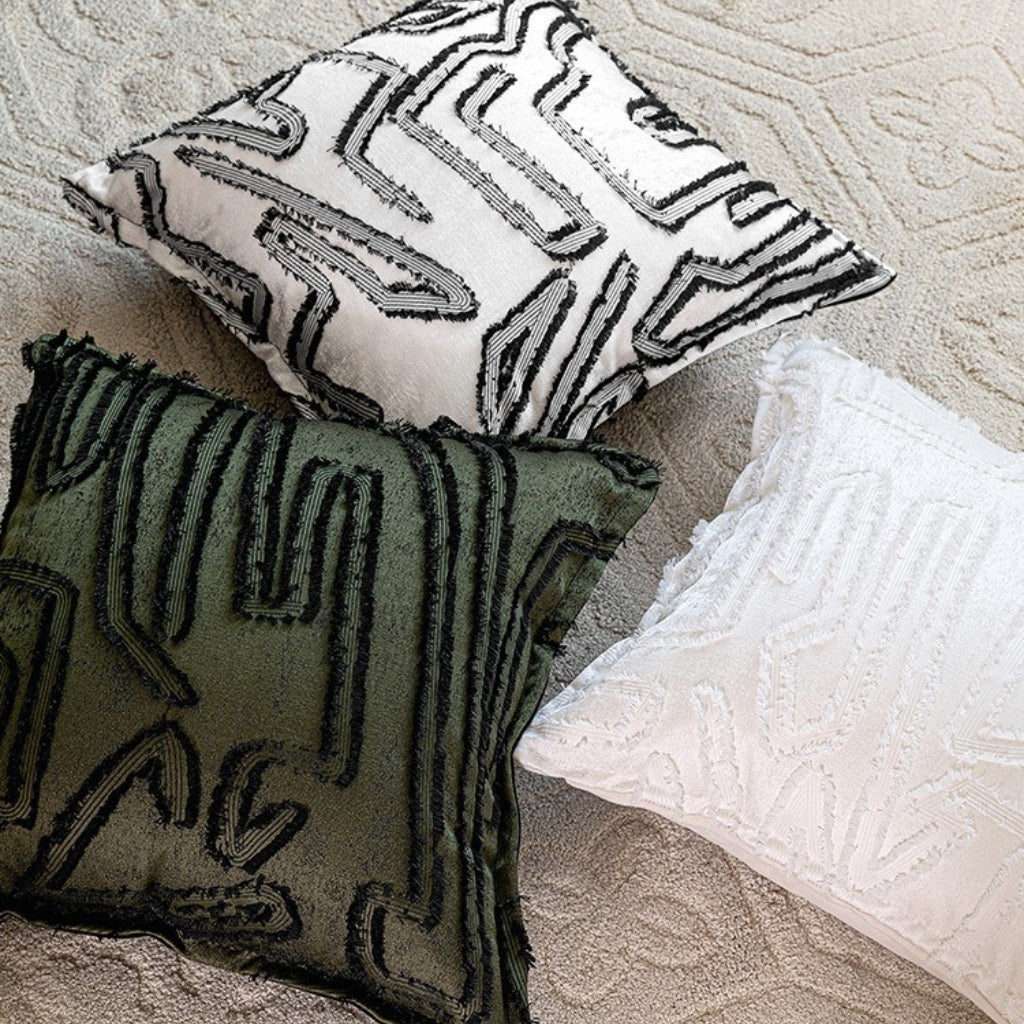 Carto Frayed Throw Pillow