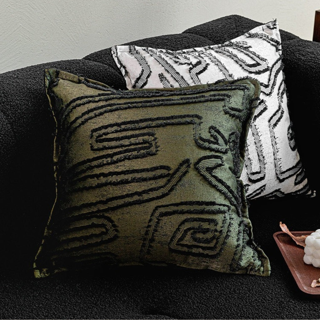 Carto Frayed Throw Pillow