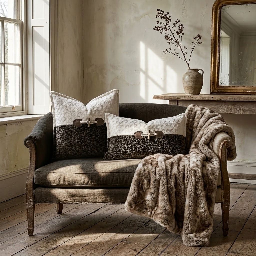 Coralie Spliced Toggle Throw Pillow